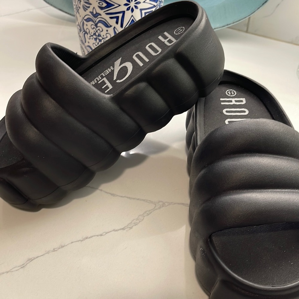 Sold Black platform slides
